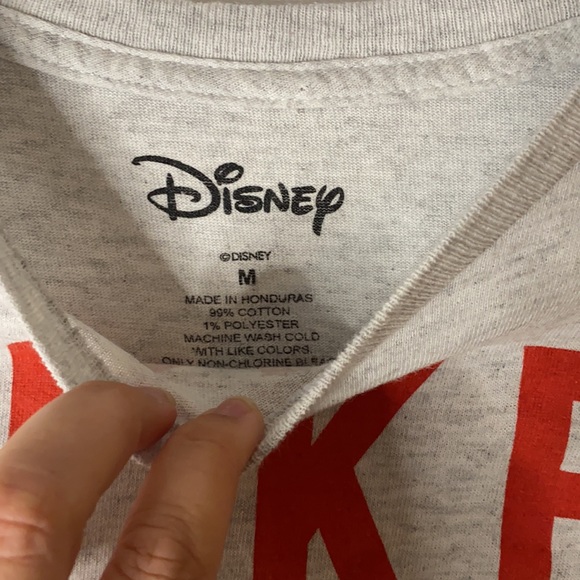 Men’s Mickey Mouse vintage t-shirt grey Disney world medium oversized - Picture 2 of 3